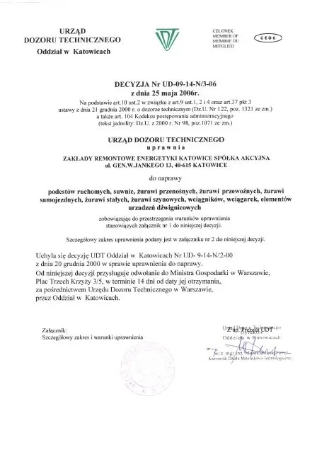 1.01 UDT UD Decyzja Naprawy