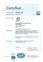 Certyfikat ISO 9001:2015