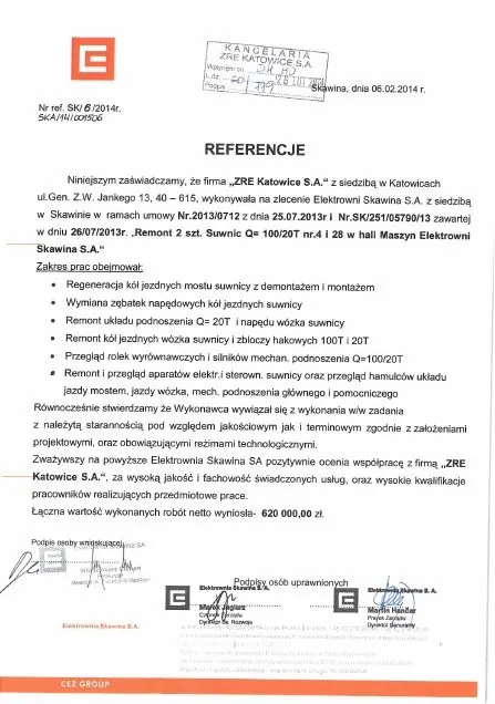 Referencja Skawina